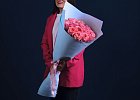 Купить Букет из 15 пионовидных розовых роз 70 см Pink Expression в  с бесплатной доставкой: цена, фото, описание